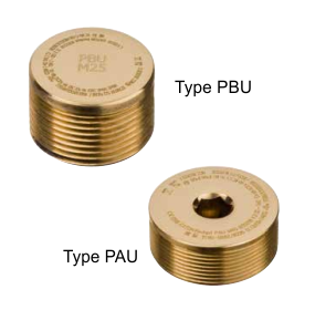 PAU / PBU - REDAPT STOPPING PLUGS (Exde) loại a và loại b