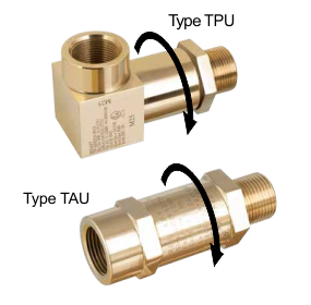 TAU / TPU Redapt adaptors (Exd/Exe) thẳng và xoay 90 độ